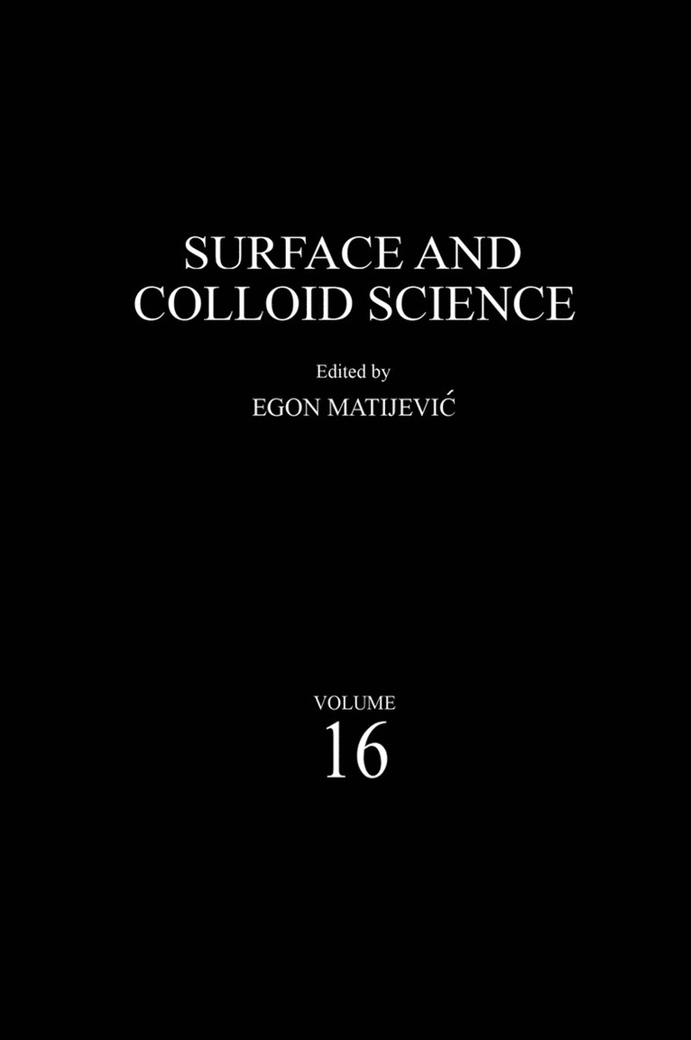 Surface and Colloid Science 1