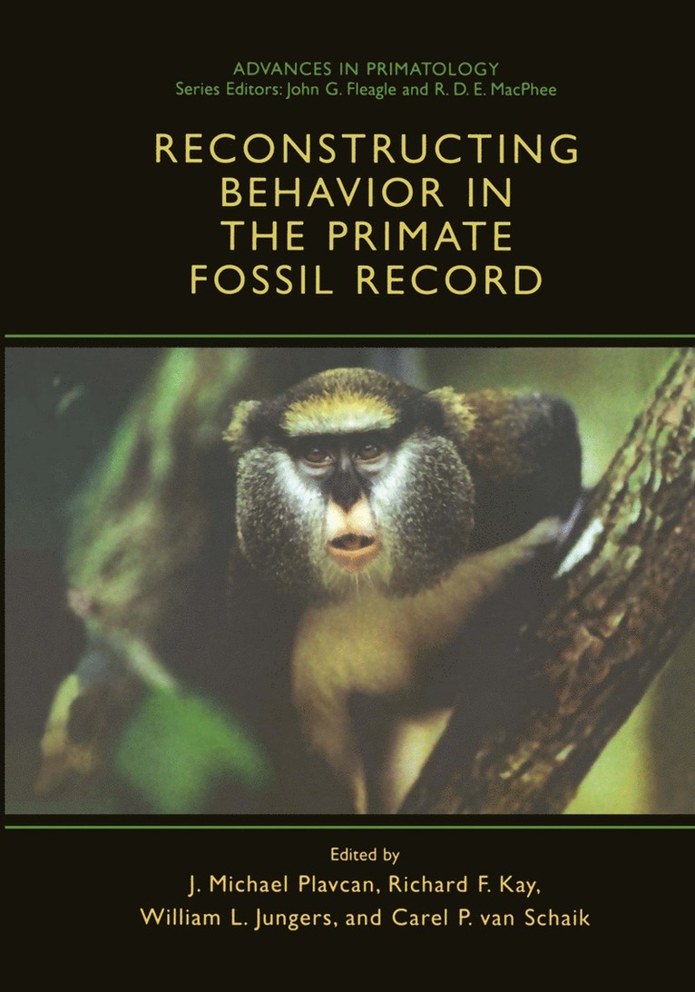 J. Michael Plavcan, Richard F. Kay, William L. Jungers, Carel P. van Schaik, Joseph Plavcan, Carel P. van Schaik - Reconstructing Behavior in the Primate Fossil Record, Häftad