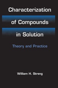bokomslag Characterization of Compounds in Solution