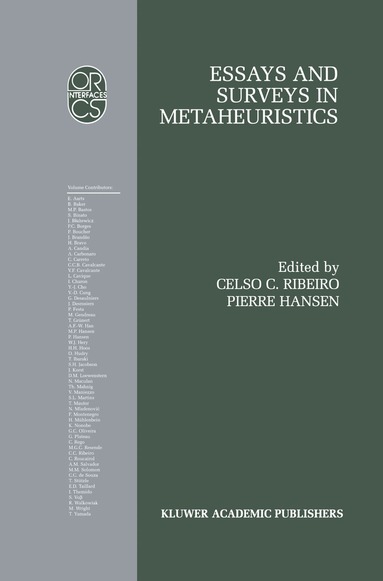 Celso C. Ribeiro, Pierre Hansen - Essays and Surveys in Metaheuristics, Häftad