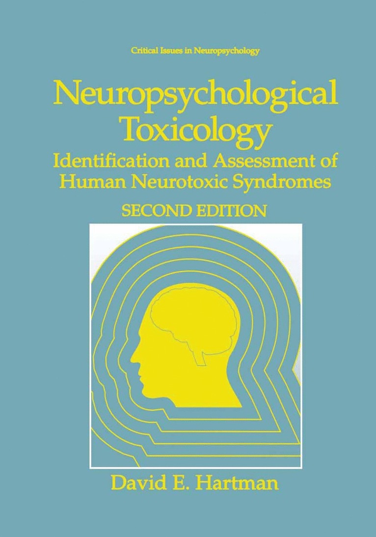 David E. Hartman - Neuropsychological Toxicology, Häftad