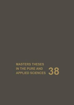 Wade H. Shafer, Wade H. Shafer - Masters Theses in the Pure and Applied Sciences, Häftad