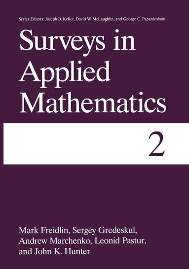 Mark I. Freidlin, Sergey Gredeskul, John K. Hunter, Andrew Marchenko, Leonid Pastur - Surveys in Applied Mathematics, Häftad