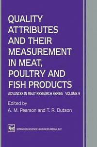 bokomslag Quality Attributes and their Measurement in Meat, Poultry and Fish Products