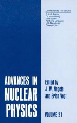 J.W. Negele, Erich W. Vogt, J. W. Negele, Erich Vogt - Advances in Nuclear Physics, Häftad