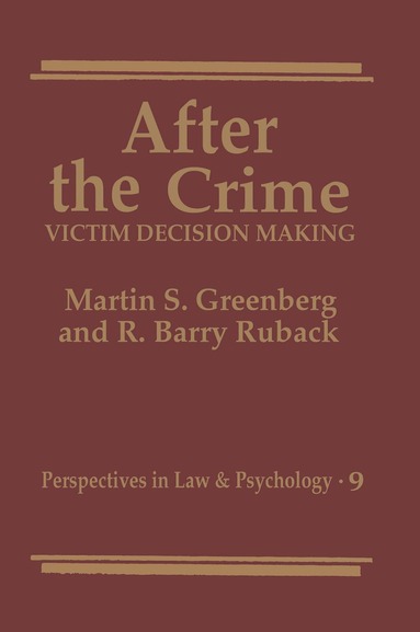 Martin S. Greenberg, R. Barry Ruback - After the Crime, Häftad
