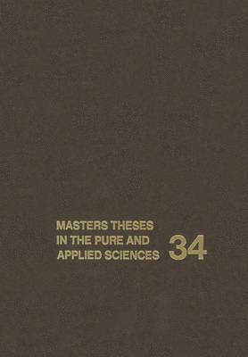 Wade H. Shafer - Masters Theses in the Pure and Applied Sciences, Häftad