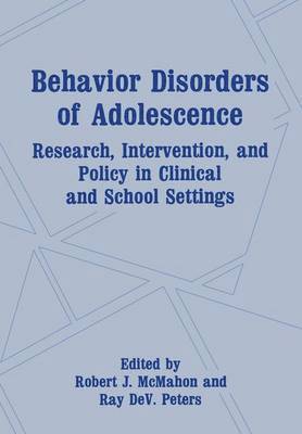 bokomslag Behavior Disorders of Adolescence