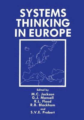 Systems Thinking in Europe 1