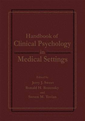 bokomslag Handbook of Clinical Psychology in Medical Settings