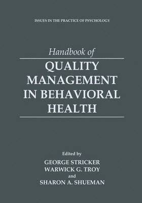 bokomslag Handbook of Quality Management in Behavioral Health