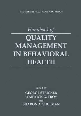bokomslag Handbook of Quality Management in Behavioral Health