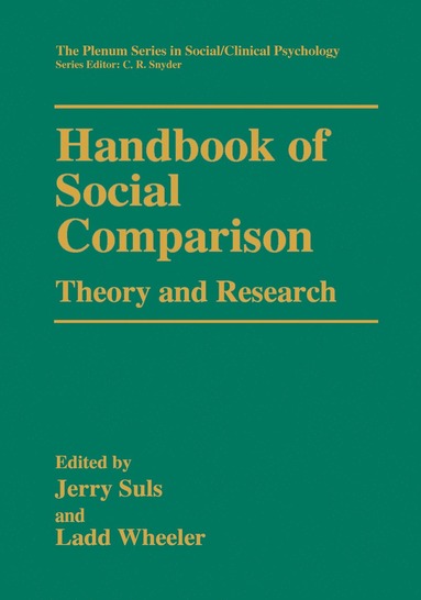 bokomslag Handbook of Social Comparison