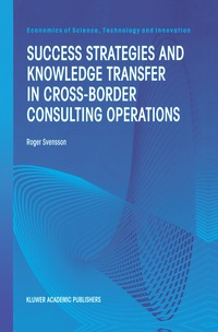 bokomslag Success Strategies and Knowledge Transfer in Cross-Border Consulting Operations