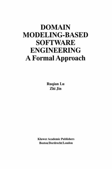 Ruqian Lu, Zhi Jin - Domain Modeling-Based Software Engineering, Häftad