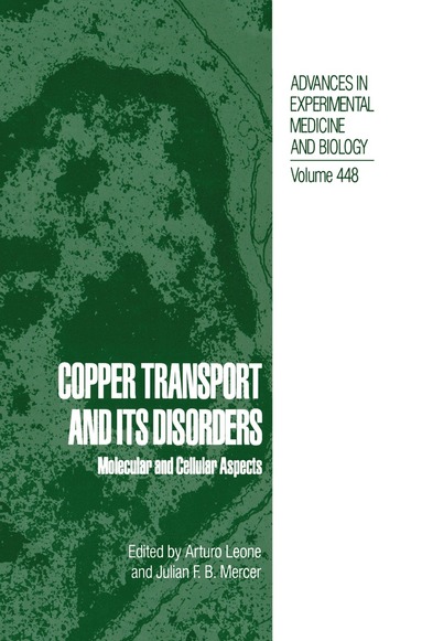 bokomslag Copper Transport and Its Disorders