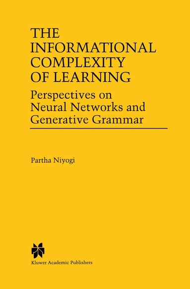 Partha Niyogi - Informational Complexity of Learning, Häftad