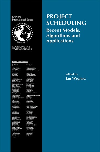 Jan Weglarz - Project Scheduling, Häftad