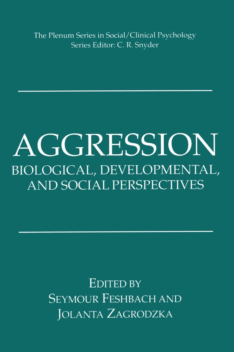 Seymour Feshbach, Jolanta Zagrodzka - Aggression, Häftad