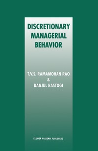 bokomslag Discretionary Managerial Behavior