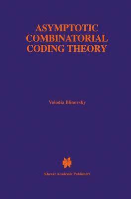 Volodia Blinovsky - Asymptotic Combinatorial Coding Theory, Häftad