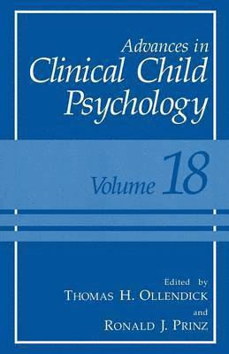 bokomslag Advances in Clinical Child Psychology