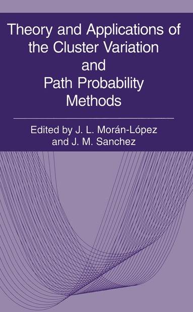 J.L. Morán-López, José M. Sánchez - Theory and Applications of the Cluster Variation and Path Probability Methods, Häftad