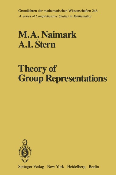 bokomslag Theory of Group Representations