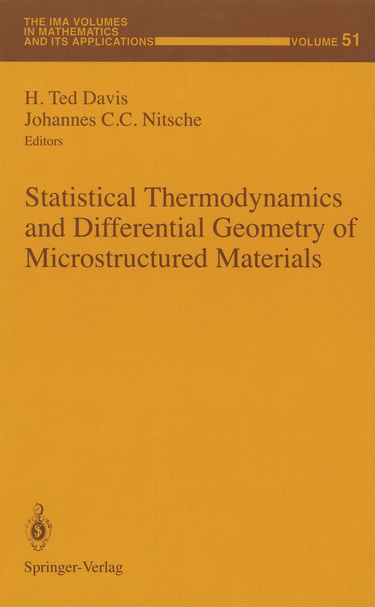 Statistical Thermodynamics and Differential Geometry of Microstructured Materials 1