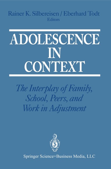 Rainer K. Silbereisen, Eberhard Todt - Adolescence in Context, Häftad