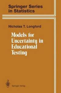bokomslag Models for Uncertainty in Educational Testing