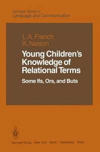 bokomslag Young Childrens Knowledge of Relational Terms