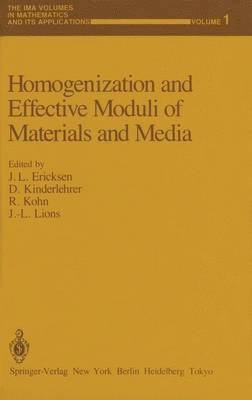 bokomslag Homogenization and Effective Moduli of Materials and Media