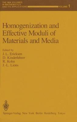 Homogenization and Effective Moduli of Materials and Media 1