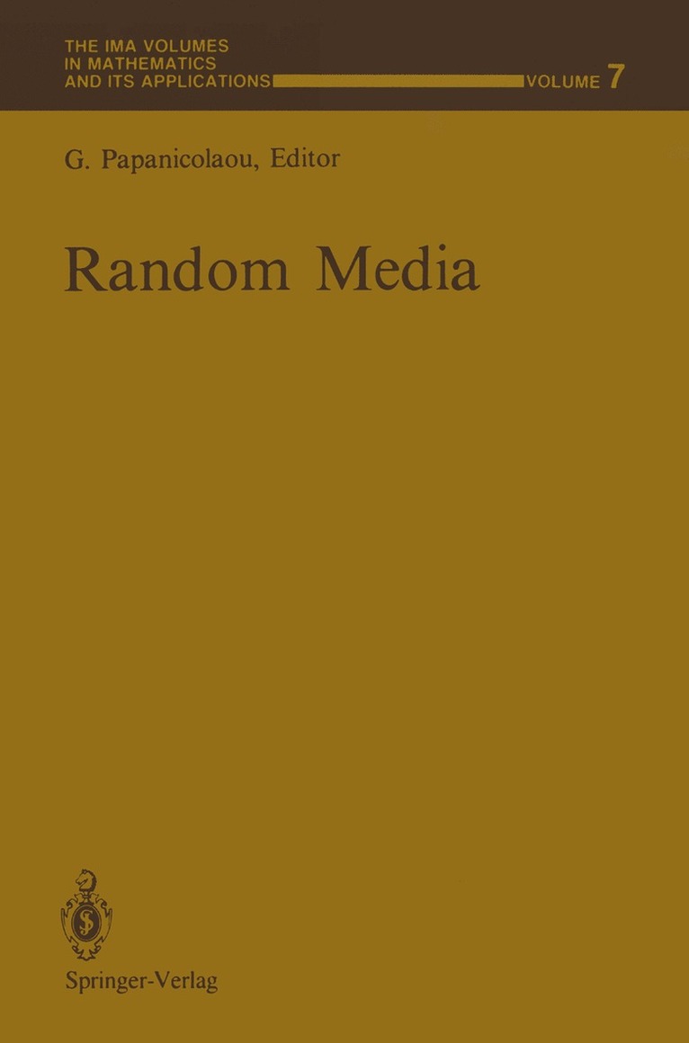 George Papanicolaou - Random Media, Häftad