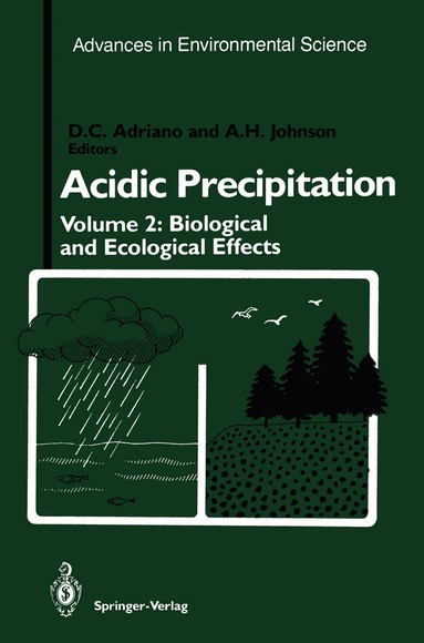 D.C. Adriano, A.H. Johnson - Acidic Precipitation, Häftad