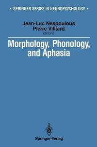 bokomslag Morphology, Phonology, and Aphasia