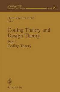 bokomslag Coding Theory and Design Theory