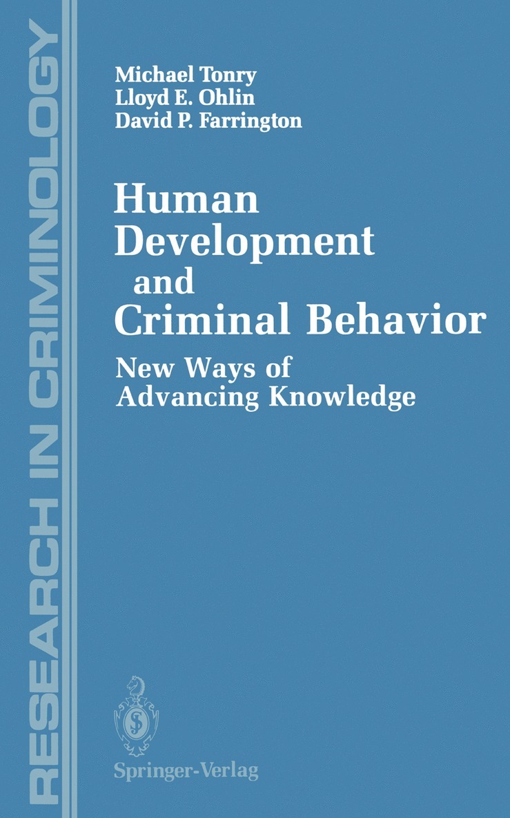Michael Tonry, Lloyd E. Ohlin, David P. Farrington - Human Development and Criminal Behavior, Häftad