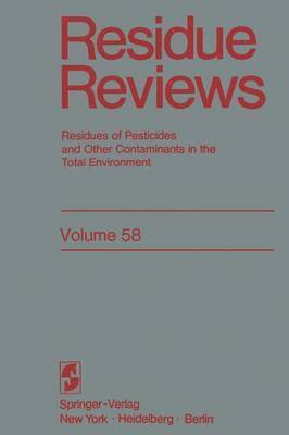 bokomslag Residue Reviews