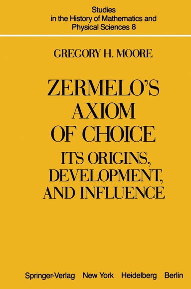 bokomslag Zermelo's Axiom of Choice