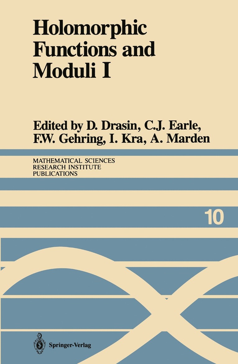 Holomorphic Functions and Moduli I 1