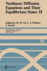 bokomslag Nonlinear Diffusion Equations and Their Equilibrium States II