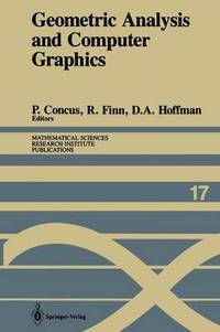 bokomslag Geometric Analysis and Computer Graphics