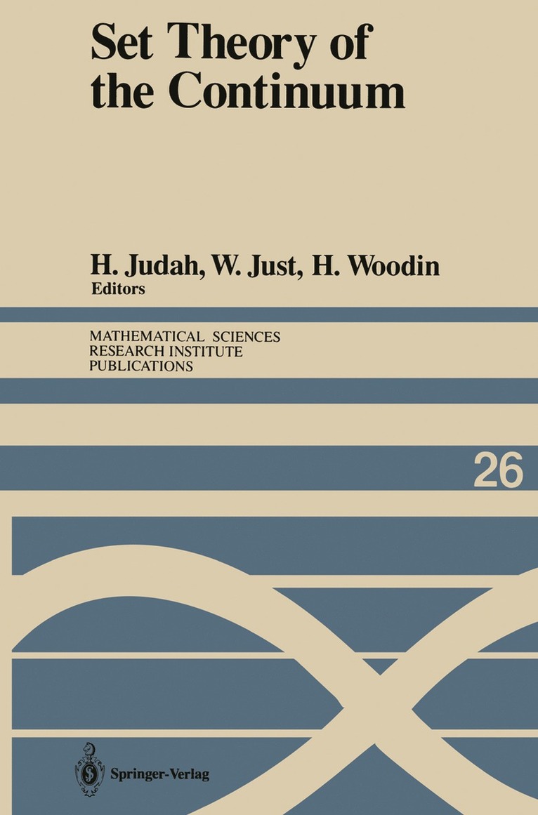 Haim Judah, Winfried Just, Hugh Woodin - Set Theory of the Continuum, Häftad