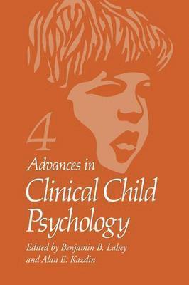 bokomslag Advances in Clinical Child Psychology