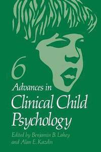 bokomslag Advances in Clinical Child Psychology