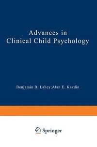 bokomslag Advances in Clinical Child Psychology