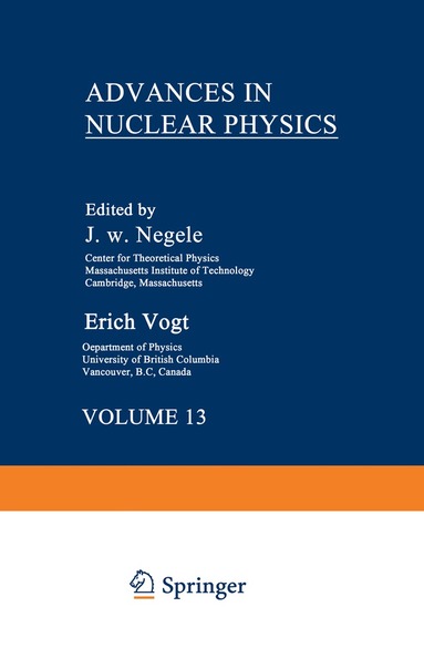 John Negele - Advances in Nuclear Physics, Häftad