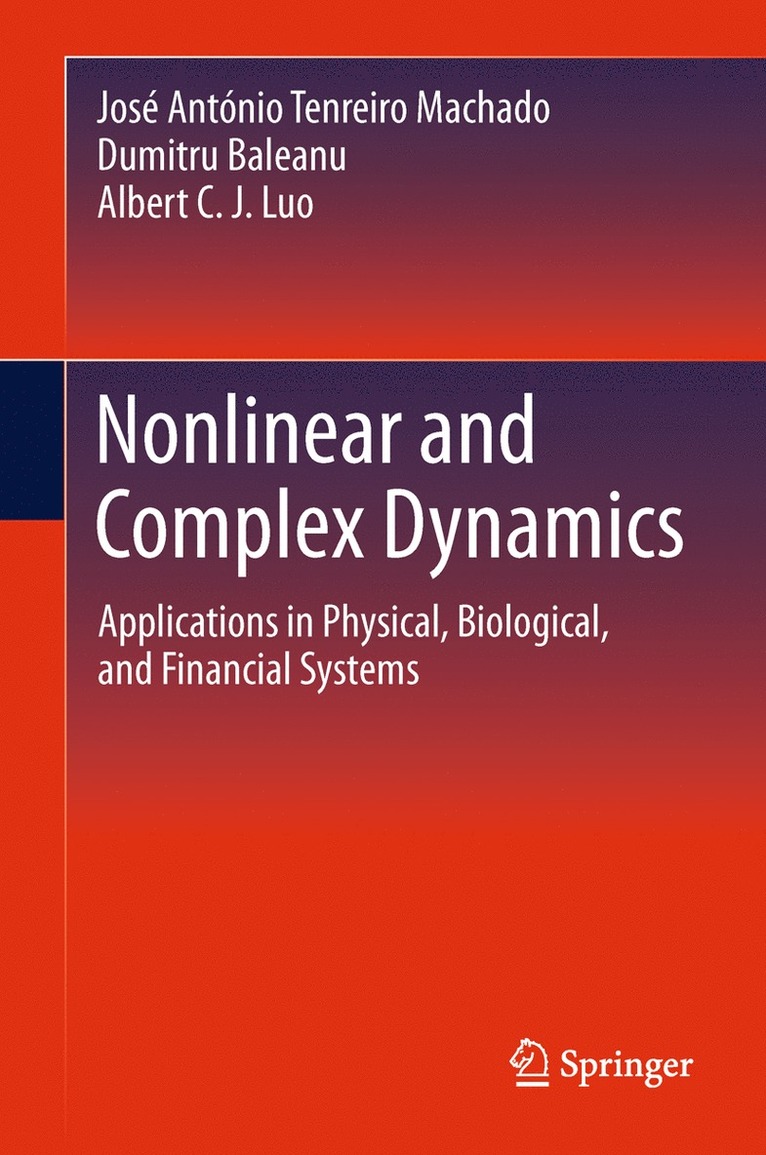 José António Tenreiro Machado, Dumitru Baleanu, Albert C. J. Luo, Jos Ant Nio Tenreiro Machado - Nonlinear and Complex Dynamics, Inbunden